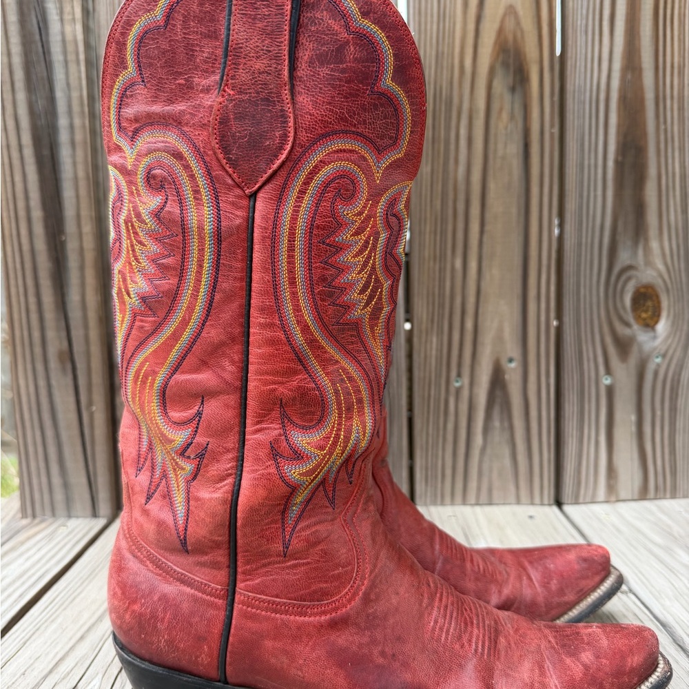 Vintage style ML Leddy Vaquero Boots 8.5 Women - Picture 6 of 9